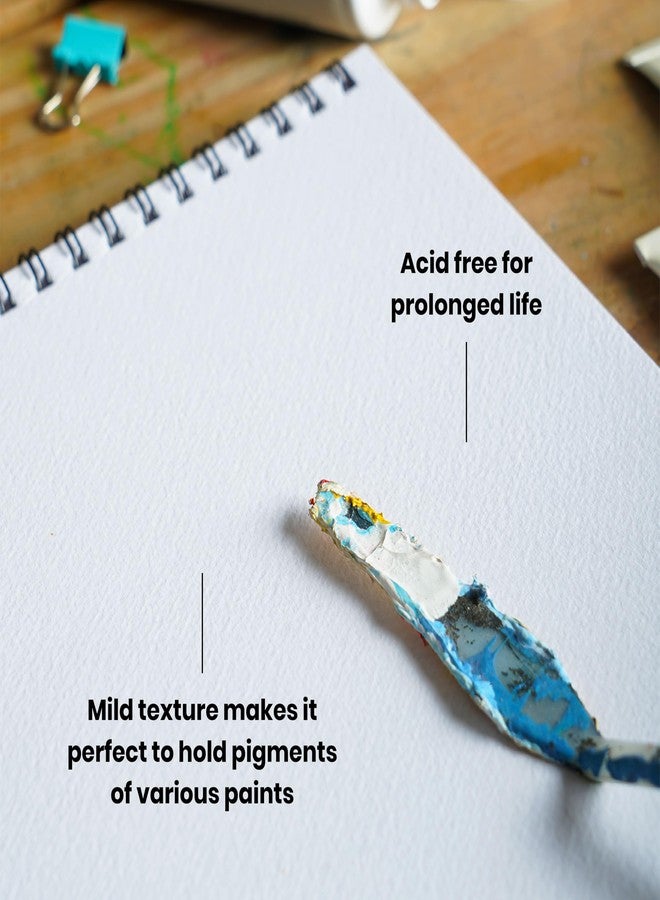 Scholar Mixed Media Paper - 250 GSM Cold Pressed Medium Grain | 15 Sheets | Premium Artist Paper for Watercolour, Acrylic, Ink, Pencil & Mixed Media Art Practice (Wiro) (A3) (MMW3) - Image 4